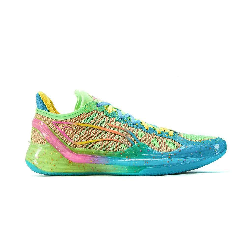 New LiNing Blade 4V2 Poisonous Frog Cushioned Wear Resistant Lightweight Low Top Basketball Shoes Men's Turquoise ABAU059-1