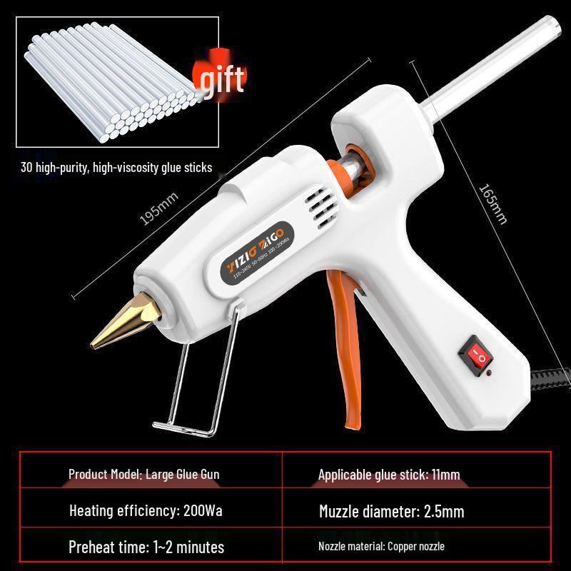 Compact Hot Melt Glue Gun for Students & Household Projects