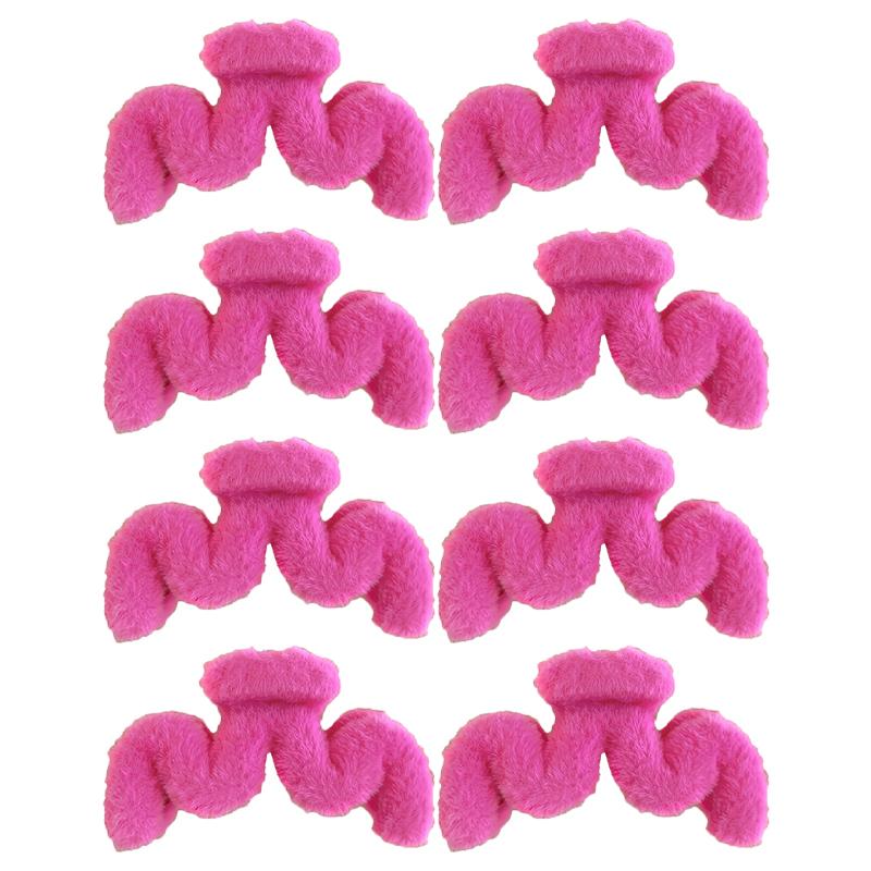 Oversized Plush Hair Clip Women Autumn Winter Wavy Hair Shark Clip Elegant Hair Accessories