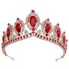Baroque Vintage Crystal Tiaras Wedding Crown Bride Headdress Royal Queen Bridal Diadem Pageant Wedding Crown Hair Jewelry
