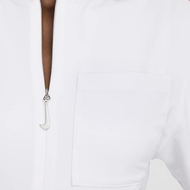 Robe T-shirt à manches courtes Jacquemus x Nike (Taille Asie) Streetwear Femme Blanc FV5683-100