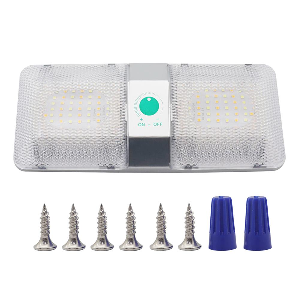 

DC 9-18V RV Ceiling Lamp 90LED Car Interior Reading Light Touch Dimmer RV LED Reading Lamp 6000-6500K Trailer Camper Accessories China Mainland