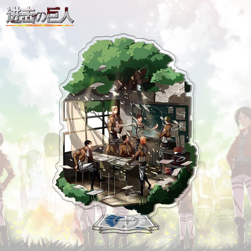 On Attack Titan Acrylic Stand 41-80 Anime Figure Custom Made Drop Shipping Distributor Merchandise For Kids Adults Children's Birthday Gift Holiday