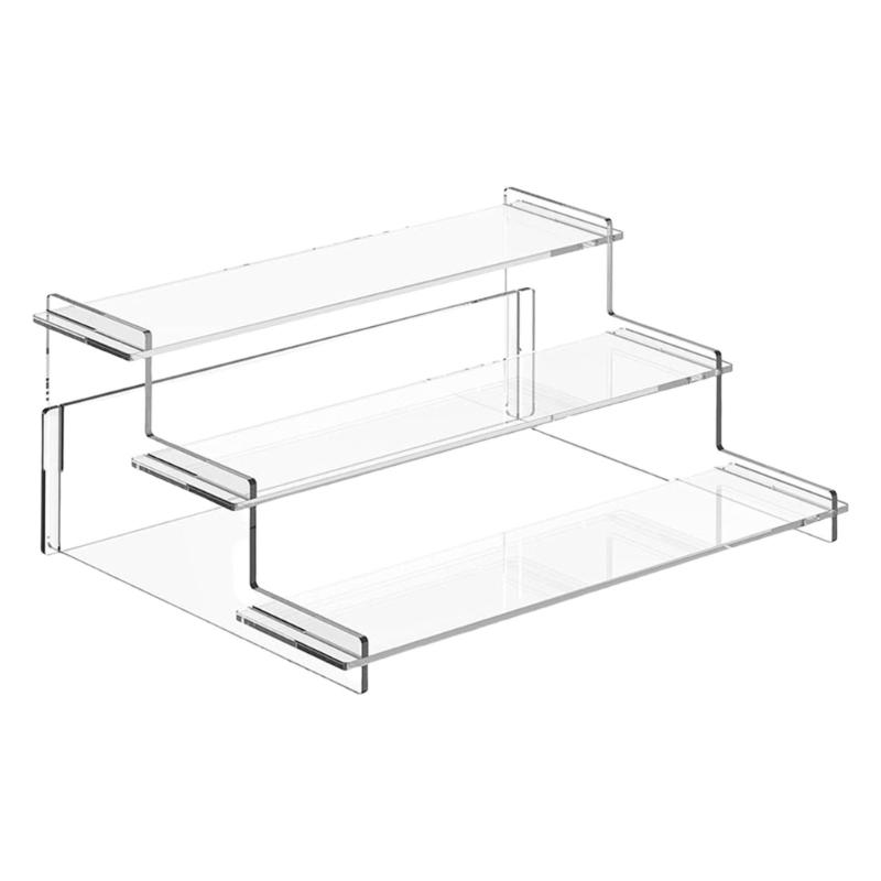

Прозрачная многослойная стойка для хранения косметики Современный домашний декор Акриловая полка для ароматов, аксессуаров L