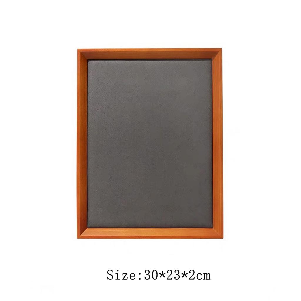 HeMu Solid Wood Microfiber Velvet Cloth Mostly Used for Inner Oblique Empty Tray Viewing Pallet Jewelry Display Storage Tray