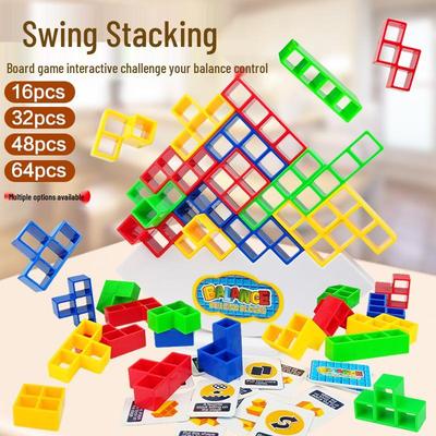 Balance Game: Wobble Stacker Blocks - Children's Desktop Gift Toy