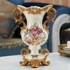 European Retro Resin Vase Decoration, Three-dimensional Dried Flower Arrangement Container, Living Room Home Decoration Crafts