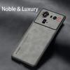 Retro Leather Skin Feel Case For ZTE Nubia Z80 Ultra Z80Ultra Shockproof Matte Silicone Soft Case Cover