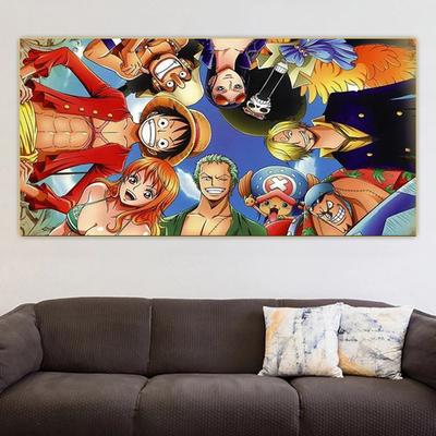 Classic Japanese Anime ONE PIECE Art Paintings Print On Canvas  Anime Posters and Prints Pictures for Kids Bedroom Home Decor No Frame