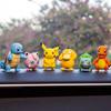 Anime Figures Pikachu Toys Model Charmander Psyduck Squirtle Jigglypuff Bulbasaur 6pcs Kawaii Collect Dolls Kids Gift