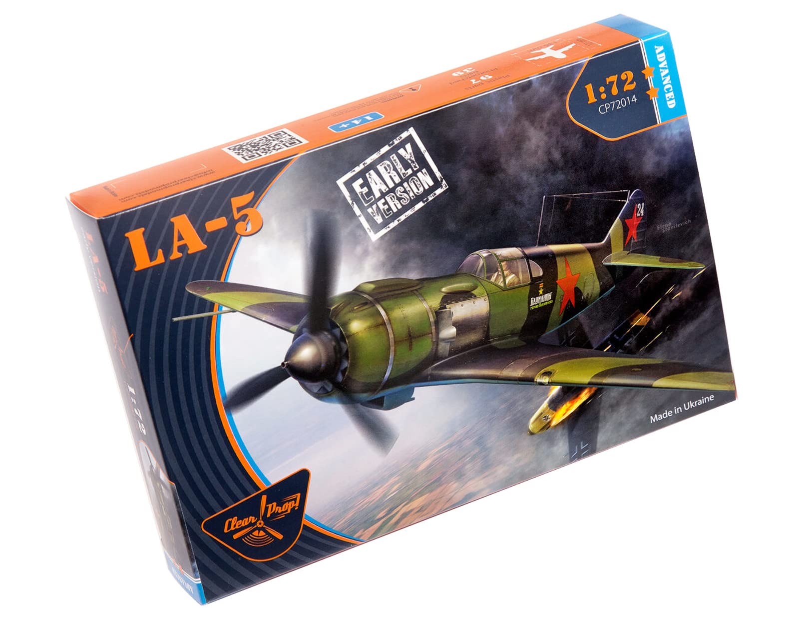 

Clear Prop! 1/72 Scale Soviet Air Force Lavochkin La-5 Early Fighter Plane Plastic Model, 10 x 10 x 5cm, Plastic, CPU72014