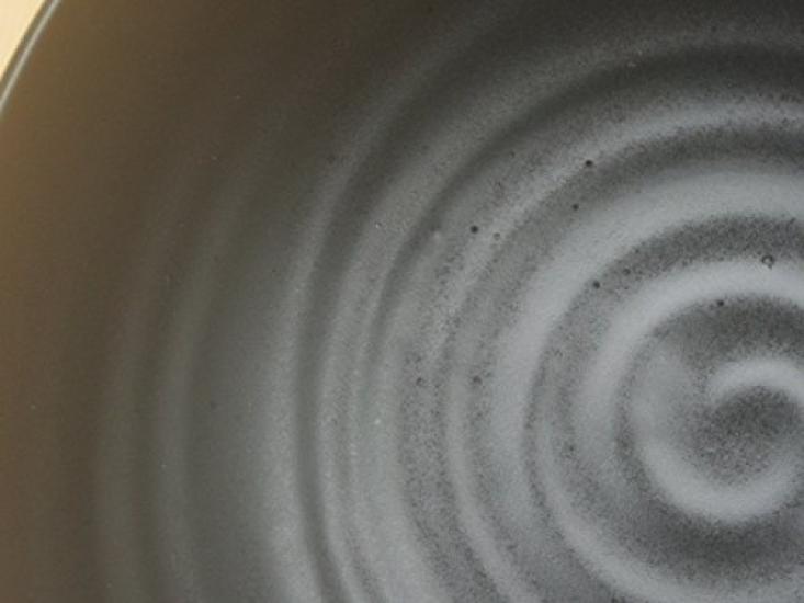 Tableware East (Black Matte) Pasta PlateCurry Plate Set of 3 Large Plate Japanese Tableware Black Tableware Black