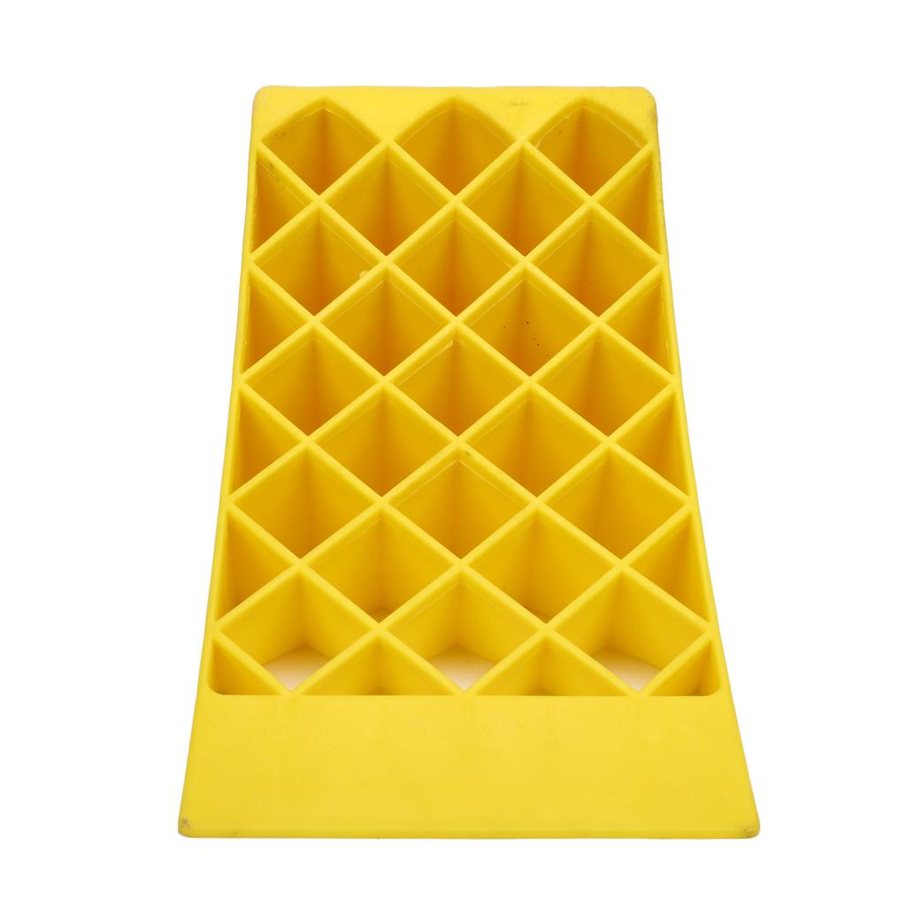 Heavy Duty Wheel Chocks Yellow High Visibility Premium Plastic Wheel Stopper for Car Travel