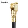 Drachenklauengriff, gelbe Glaskugel, goldener Gehstock, modischer dekorativer Gehstock, Cosplay, Gehstock, Knauf, Crosier, 93 cm