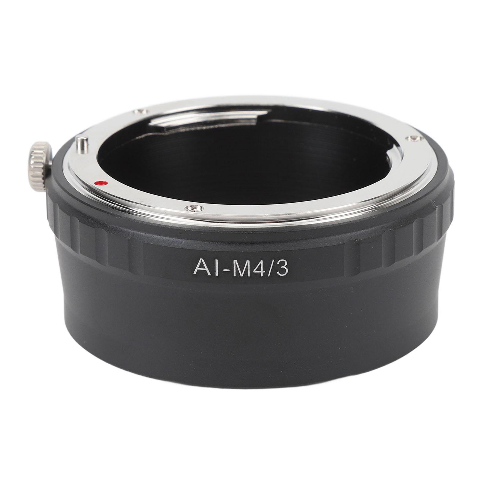 

Lens Mount Adapter High Accuracy Lens Converter Ring with M43 Lens Rear Cover for F to M43 Mount