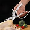 Steel Chicken Bone Shear Sharp BBQ Scissor Multifunctional Kitchen Scissor  Ramen