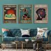 Vintage Abstrakte Kunst Figur Leinwandbild Mode Wandkunst Poster Schallplatte Musik Tänzer Wohnzimmer Heimdekoration Wandbild