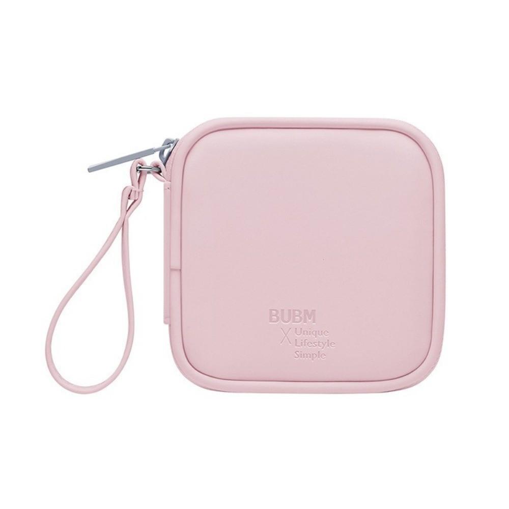 Multifunctional Earphone Storage Bag Portable Dustproof Data Cable Organizer Pouch Waterproof Digital Accessories Organizer розовый