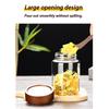 Coffee Bean Glass Sealed Jar Tea Coffee Powder Spice Sealed Storage Jar Acacia Wood Lid Glass Jar