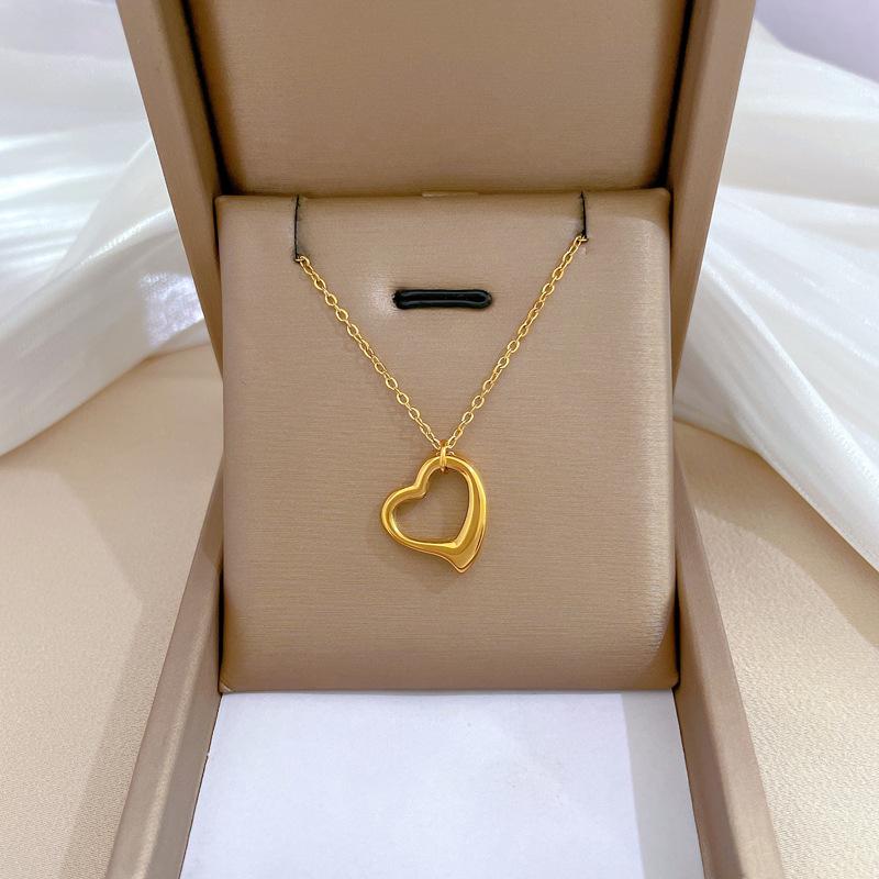 Geometric Planet Personality Minimalist Wind Furnace Real Gold Necklace Female Collarbone Chain