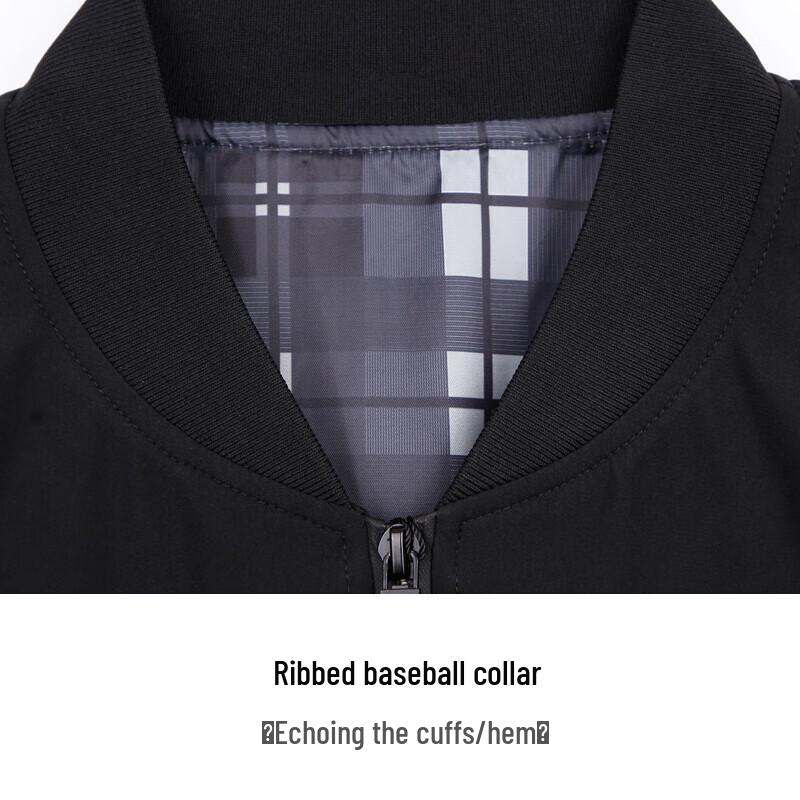 TRIES Men's Lightweight Versatile Baseball Collar Jacket