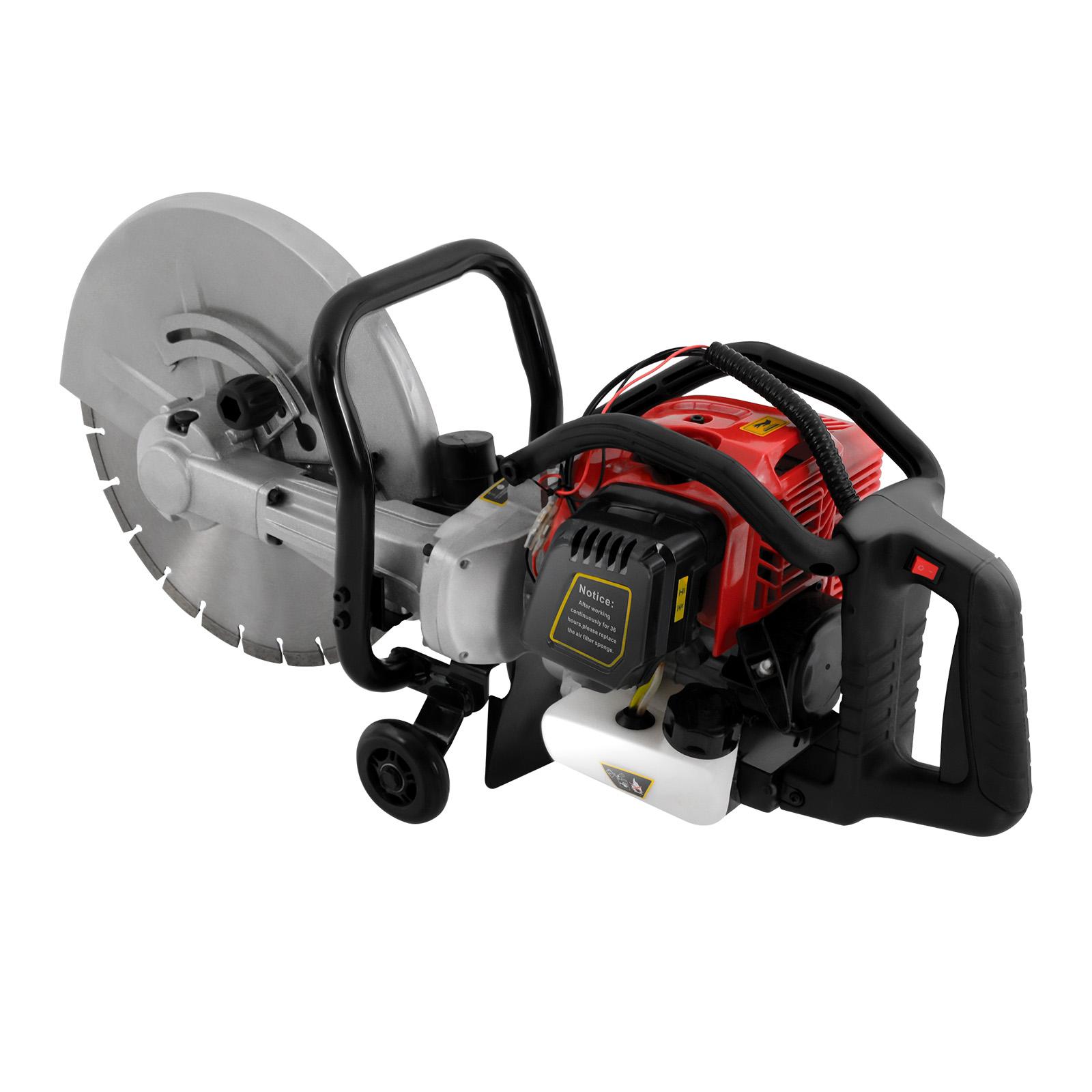 

1400w Gasoline Concrete Cutting Saw (With 350mm Saw Blade) Concrete Cutting Machine Is Suitable For Cutting Cement Blocks, Stone US чорний