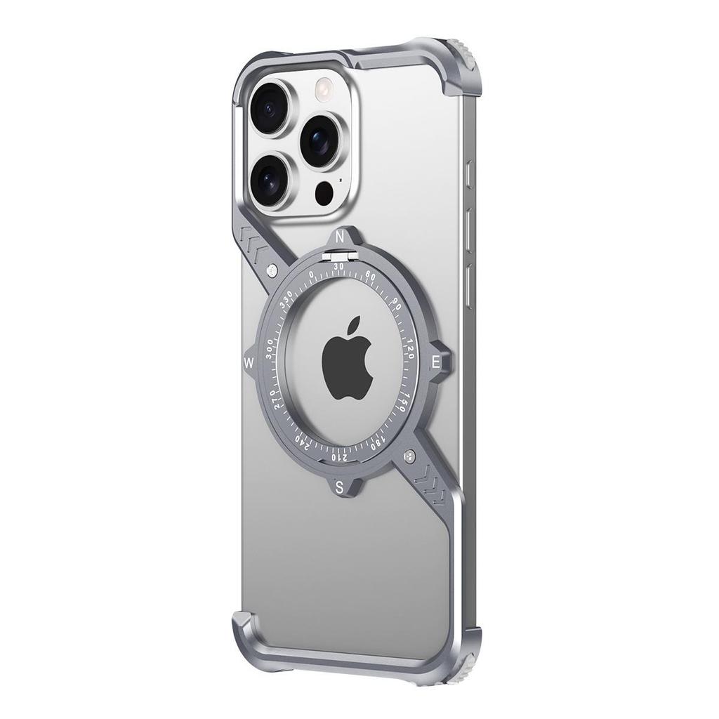 360° Rotating Metal Phone Case for iPhone 17/16 SE/15 Pro Max/14 Pro