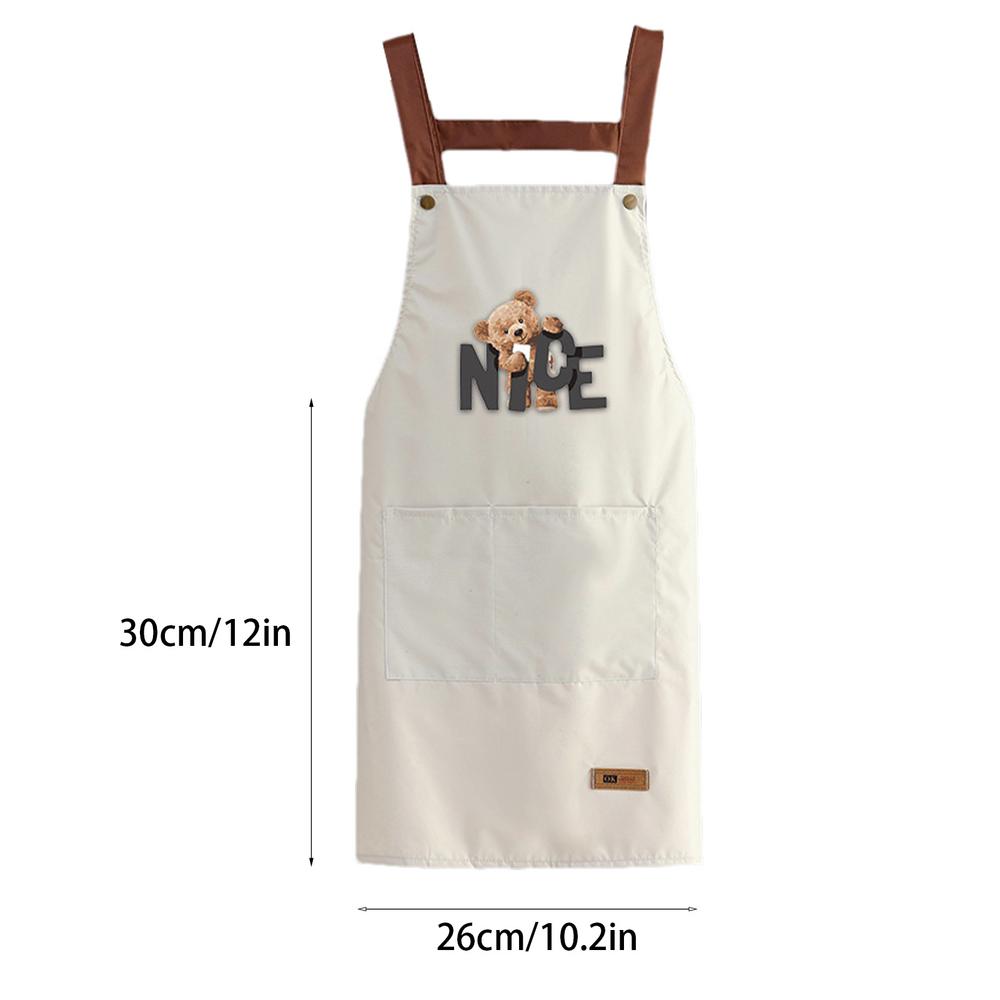 

Бытовые фартуки ПВХ Водо- и маслонепроницаемый фартук с карманами Защищающая от загрязнений садовая рабочая одежда фартук для готовки для кухни бежевый