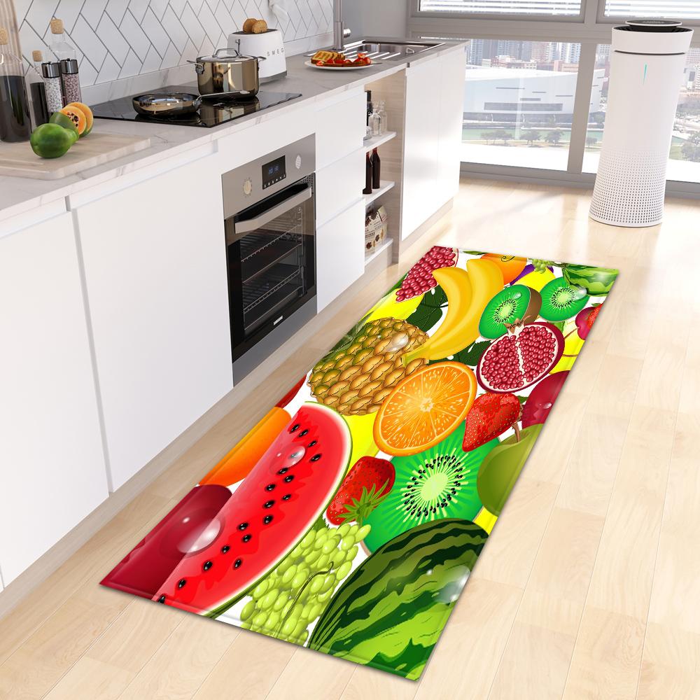 Entrance Door Mat Fruit Corridor Kitchen Mat Living Room Floor Mat Bathroom Door Household Non-slip Carpet