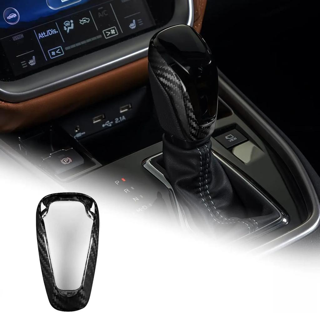 Carbon Fiber Style Gear Shift Collar for Subaru XV Forester Outback Impreza Interior Trim
