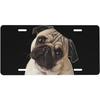 Galaxy Blessed Front License Plate for Women Car Vanity Plates Decorative Aluminum Metal Cute Novelty License Plate Cover for Men 6x12 Inch (4 Holes)