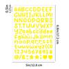 10PCS Letter Sticker Hand Account Black Body Storage Tank Item Identification Envelope Plan Book Decorative Letter Sticker