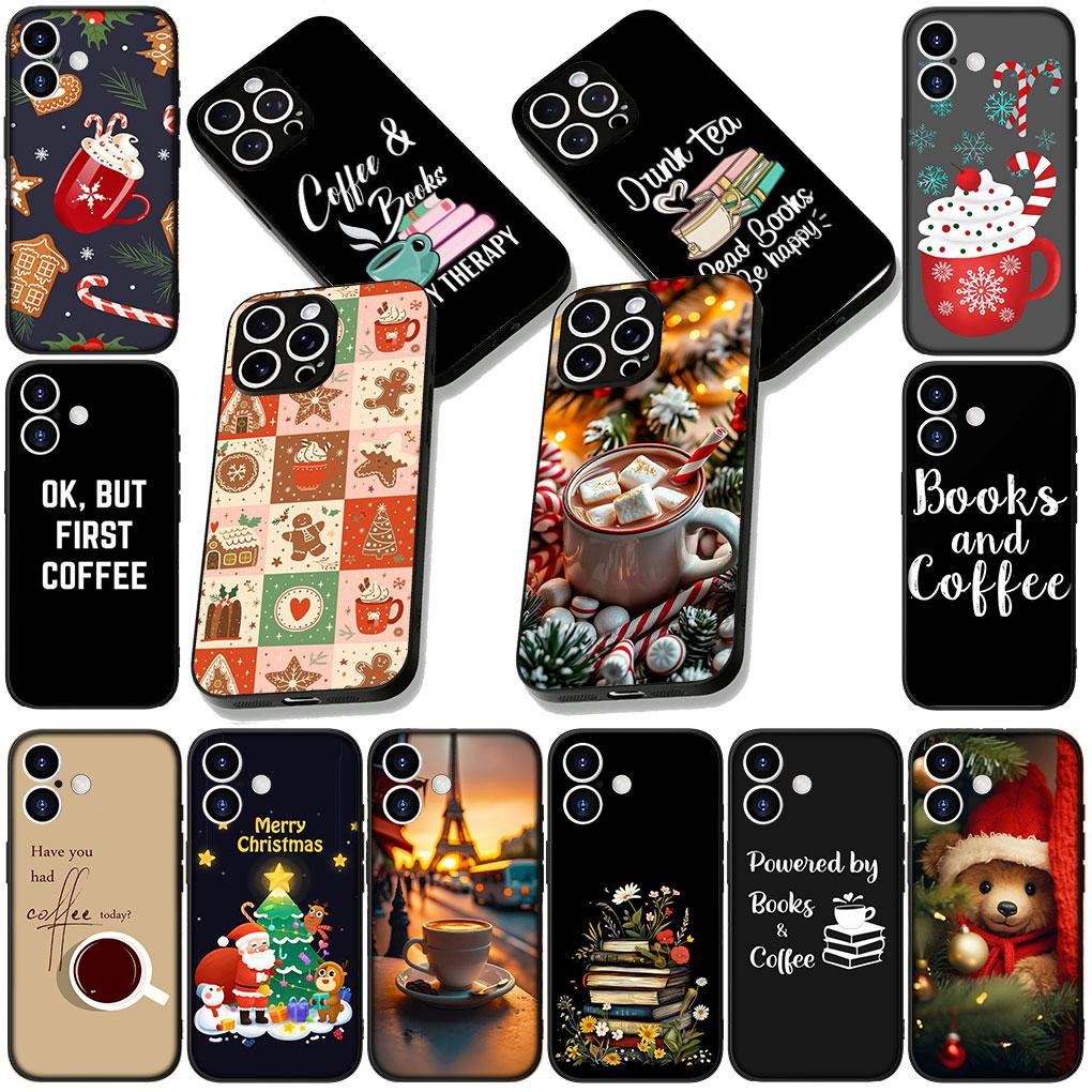 Cover for Motorola Moto Edge 70 60 Fusion NEO Pro G Stylus G56 G96 G52 G04 G05 20 Phone Case OK But First Coffee Book Christmas