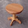 1:12 Dollhouse Mini Furniture: Pure White and Rosewood Round Coffee Table