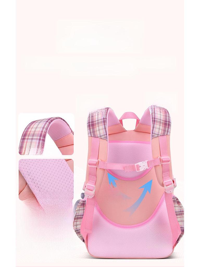 Cartoon Cute Schoolbag for Elementary Girls In Grades 1-6: Lightweight Backpack