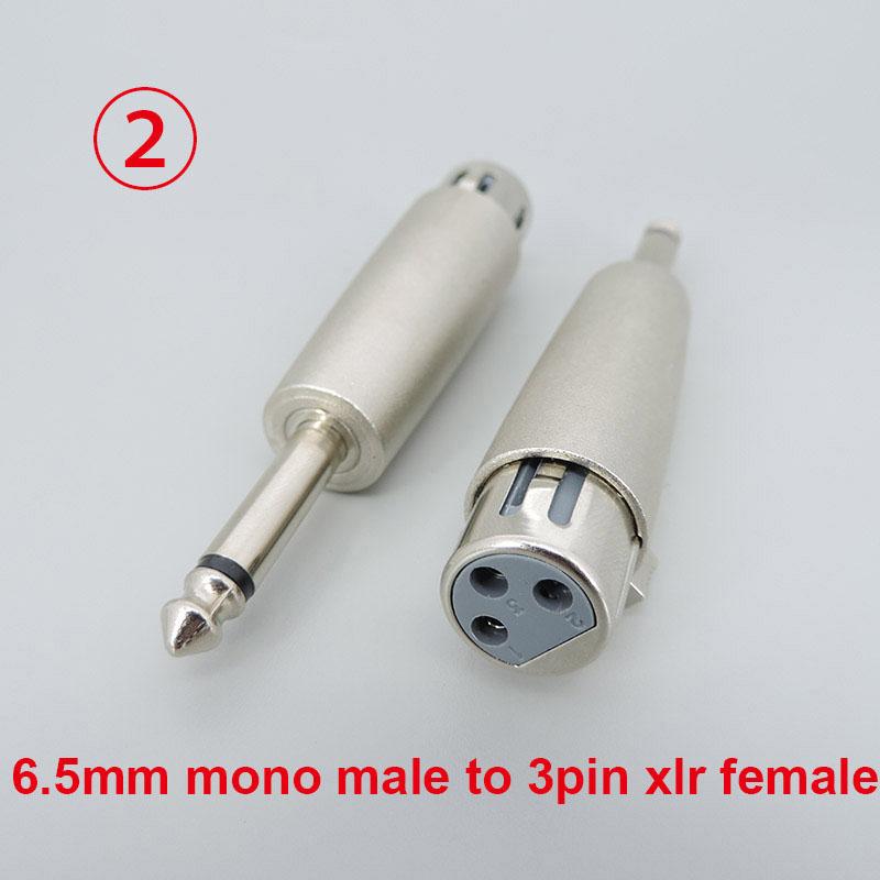 1 buc audio Microfon Metalic 3 pini XLR Tată mamă La 1/4" 6,35 mm 6,5 Mic mono RCA tată mamă Stereo Transformator Convertor Adaptor