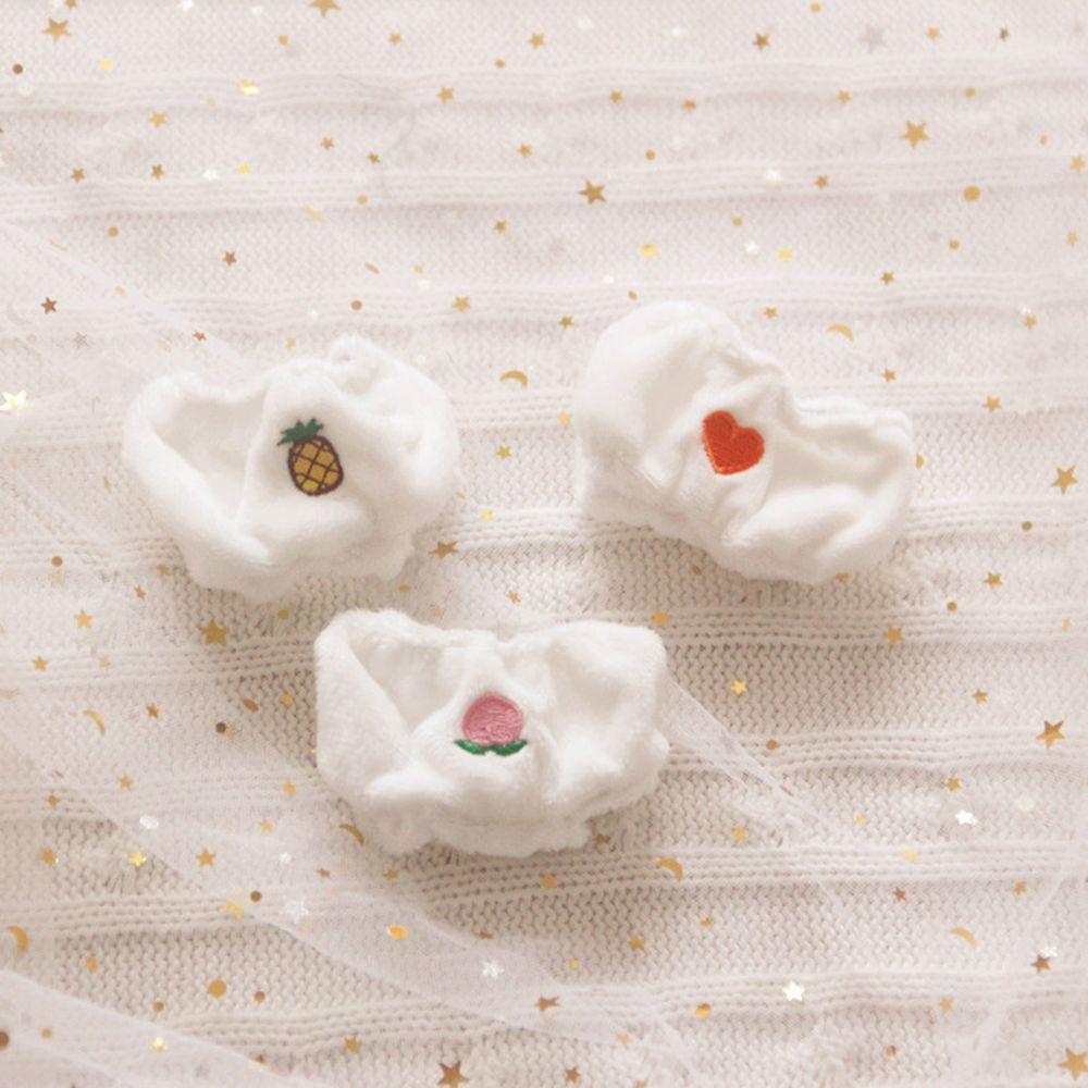 Love Peach Cartoon Pattern Lovely Underpants Plush Panties Idol Dolls Clothes 20cm Doll Underwear