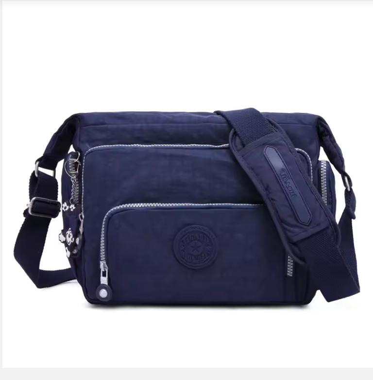 Hochwertige A4 Herren Damen Schulter Umhängetasche Cross Body Große Kapazität Geldbörse Wasserdicht Leicht Blau Lila Rot M1304