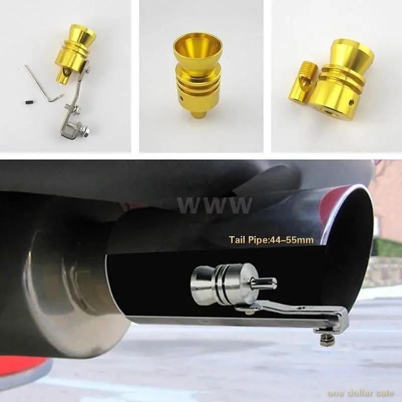 Universal Turbo Sound Whistle Exhaust Pipe Tailpipe Fake BOV Blowoff Valve Simulator Car Accessories