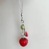 Novelty Tomato with Leaf Girl Keychain Charm Pendant Accessory for School Travel and Everyday Styles Daily Casual Use