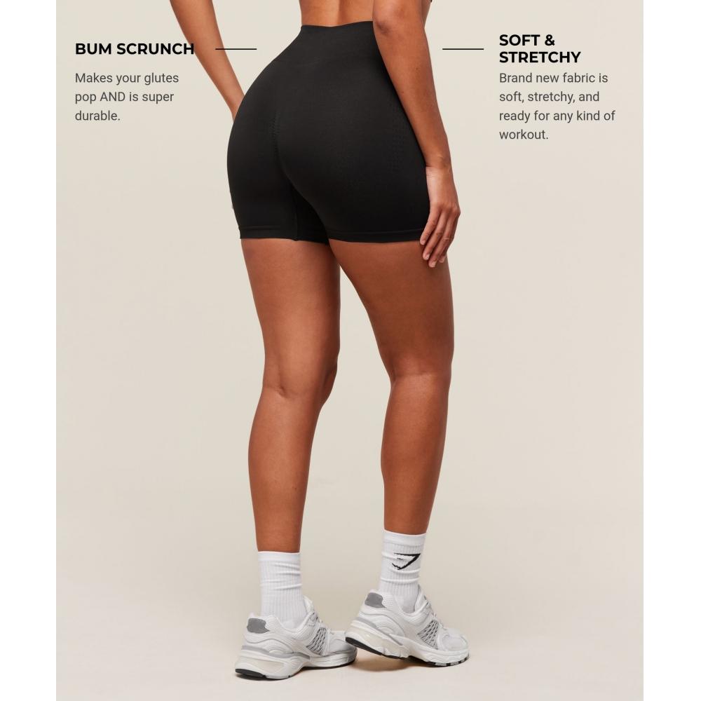 Gymshark Vital Sculpt Seamless Short Black B3c4q Bb2j