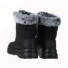 Winter Women'S Boots Non-Slip Plush Warm Snow Boots For Women Lace Up Platform Ankle Boots Comfortable Flat Shoes Cotton Shoes