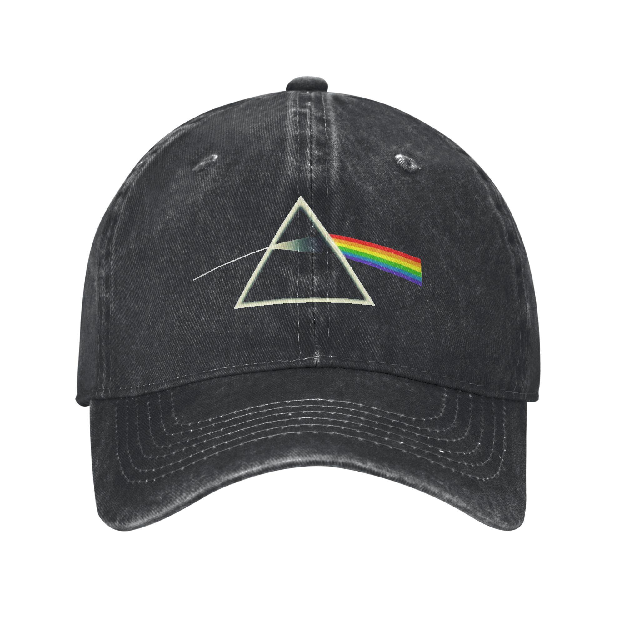 KEREN Cap Dark Side Of The Moon Denim Stof Baseballpetten Snapback Baseballpetten Ademende Casquette Outdoor voor Mannen en Vrouwen One Size