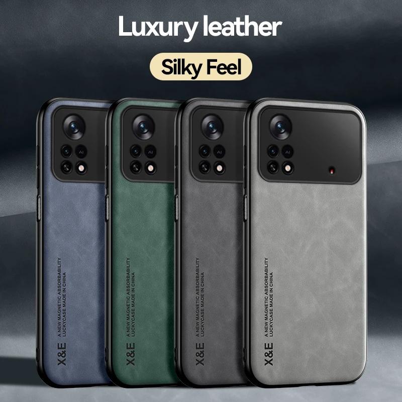 For Xiaomi Poco M4 Pro 4G Leather Magnetic Shockproof Phone Case For Poco Poko Pocco Little M4Pro M 4 Pro 4Pro M4 Pro Back Cover