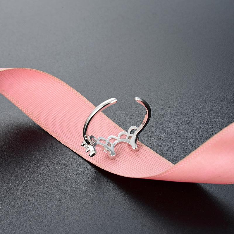 Lindon Classic 925 Sterling Silver Zirkonový prsten Dámské šperky Svatební slib Dárek na párty