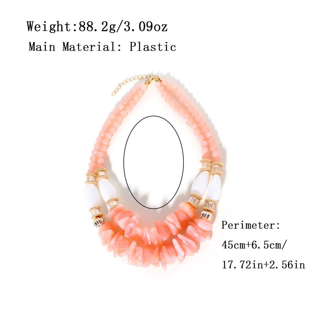 Statement Irregular Beads Necklace for Women Girl Party Jewelry Accessories