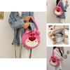 Pineapple Pup And Strawberry Bear Plush Cartoon Shoulder Bag Large Capacity Tote For Everyday Use
