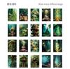 20 pcs Dream forest material paper plant pattern decorative hand ledger material paste the bottom message Junk Journal Supplies