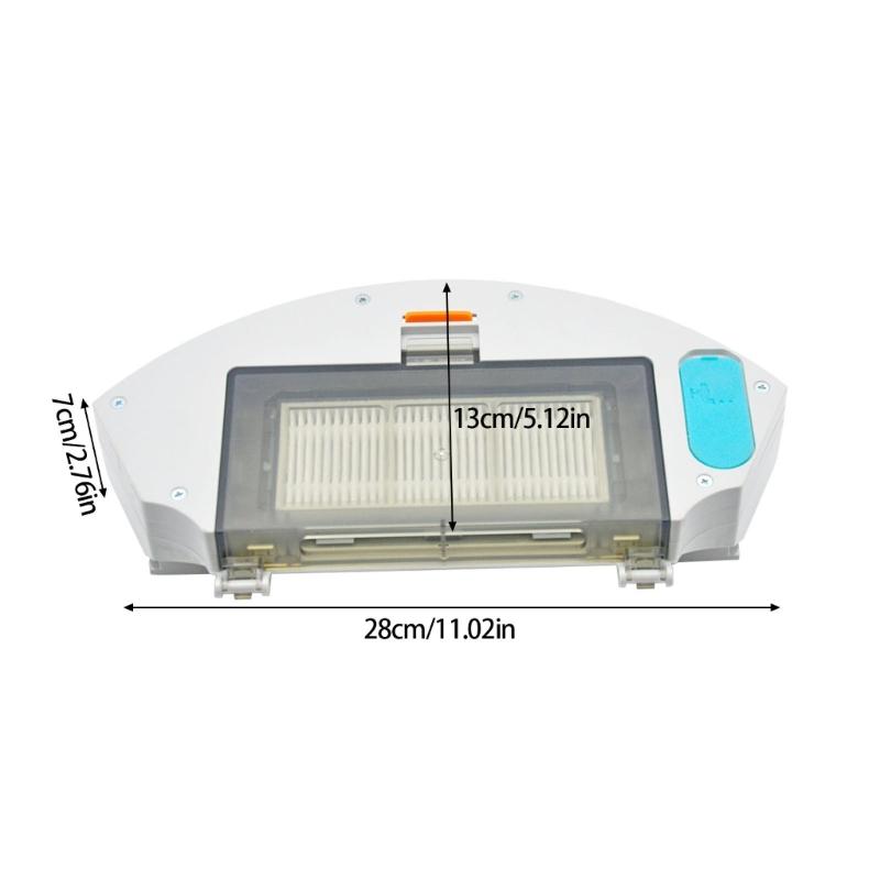 Large Capacity Dust Box For 850T Mini/T7/T8 Dust Box Accessories Robot Vacuum Cleaner Sweeper Dustbin Filter Spare Part Dustbin