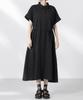 Nano Universe Soccer Dolman Sleeve Shirt F Women's Dress, 010, Black, 673-5219303